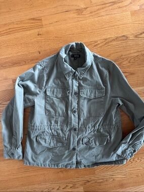a.n.a Olive Green Jacket 100% Cotton Large